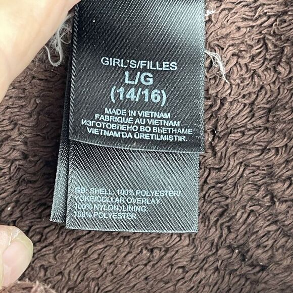 The North Face Brown Denali Full Zip Fleece Fuzzy Plush Coat Jacket Size Large - Picture 4 of 5